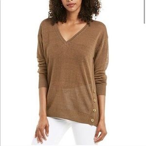 J. Crew Brown V-Neck Sweater Size M